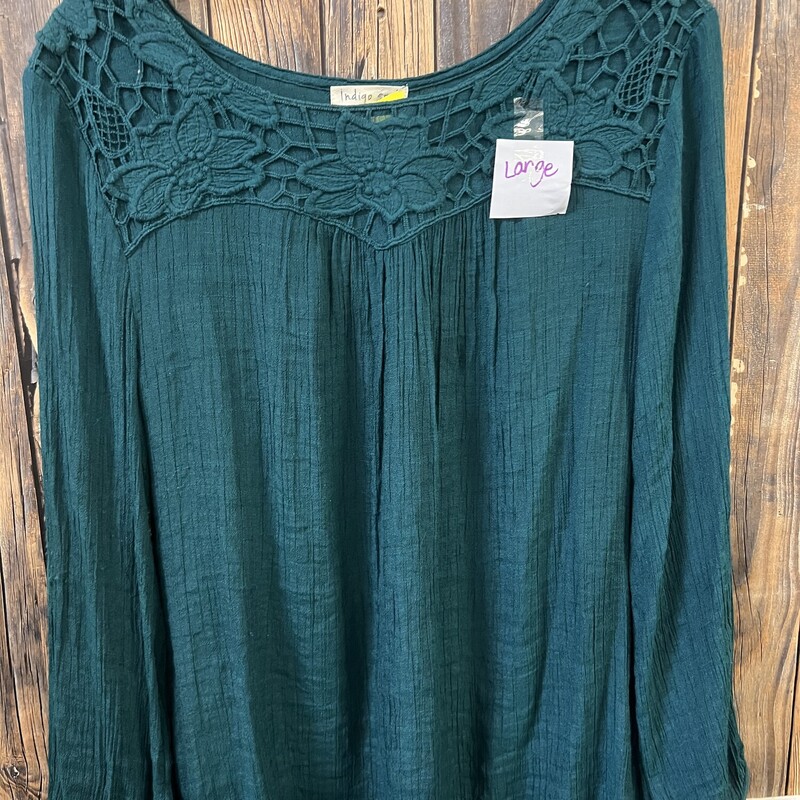 Green Top, Size: L