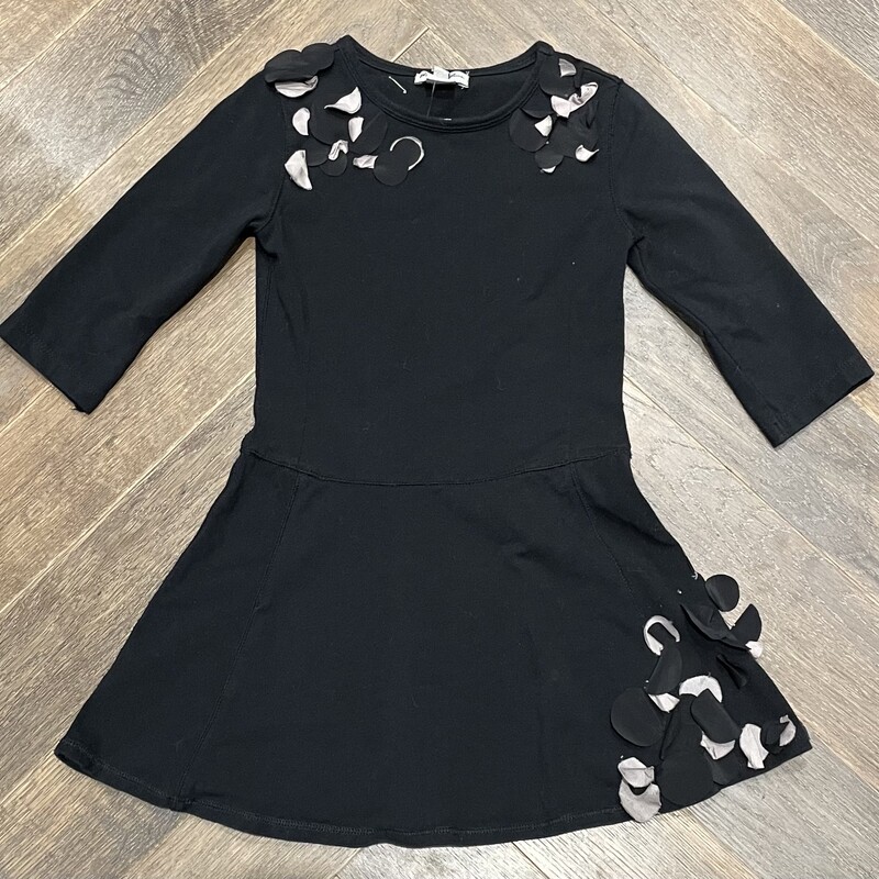 Eliane Et Lena Dress, Black, Size: 4Y