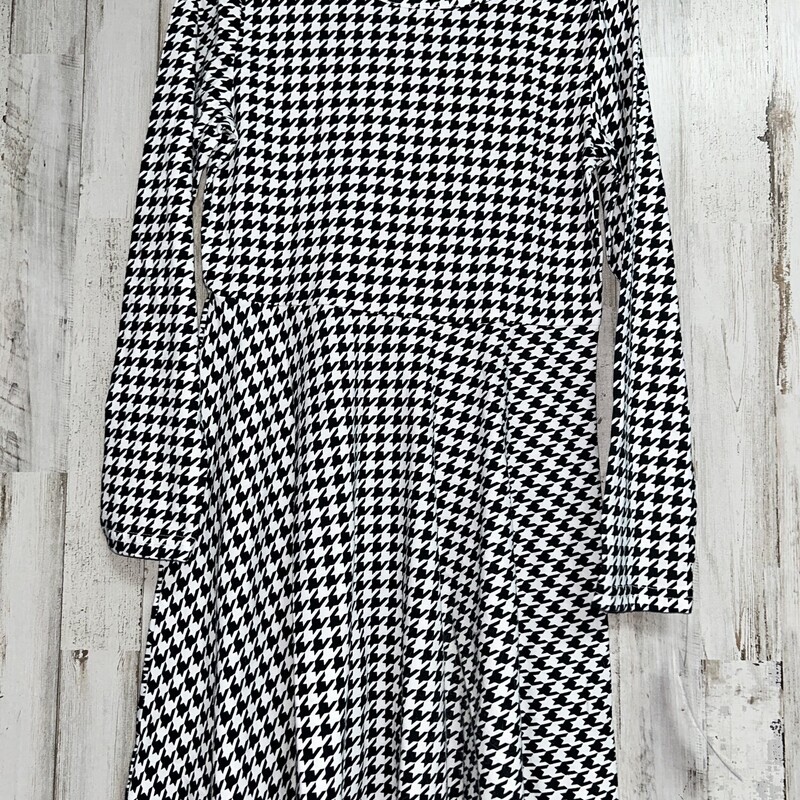 7/8 Houndstooth Dress, Black, Size: Girl 7/8