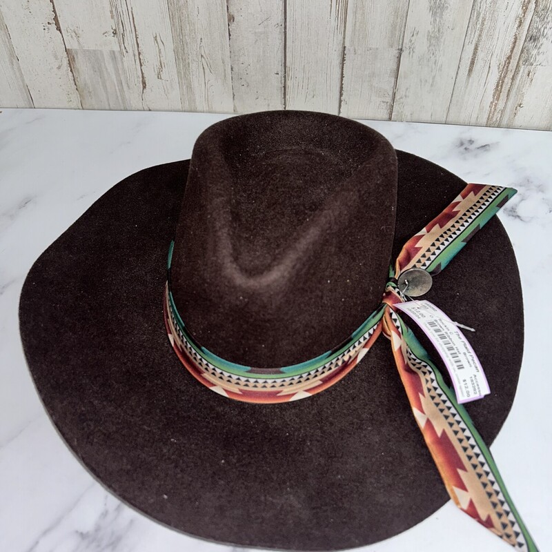 Brown Ribbon Hat