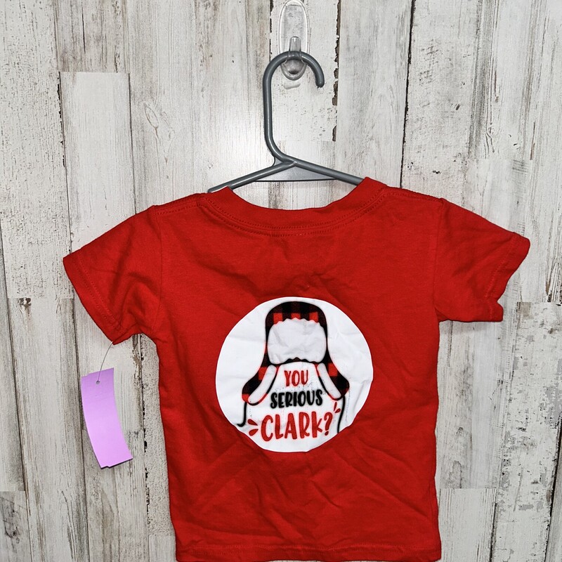 2T Serious Clark Tee, Red, Size: Boy 2T-4T