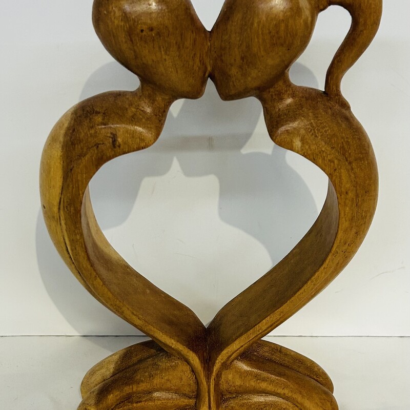 Wood Kissing Couple