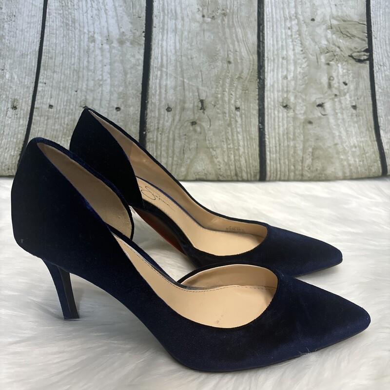 Jessica Simpson, Navy Vel, Size: 9 1/2