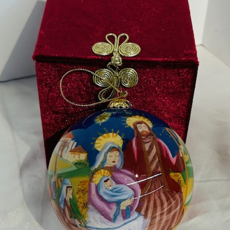 Li Bien Nativity Bulb Ornament
Multicolored
Size: 4 x 4