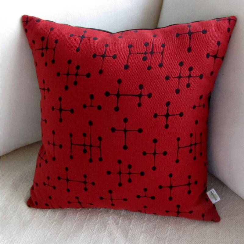 Atomic Living Eames MCM Pillow
Red Black Size: 13 x 13W
Retails: $86 for just cover