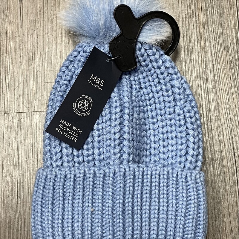 M&S Knit Toque, Blue, Size: One Size