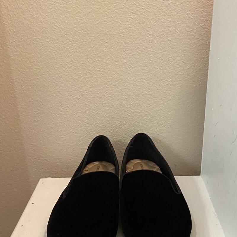 Blk Velvet Flat<br />
Black<br />
Size: 11 R $98