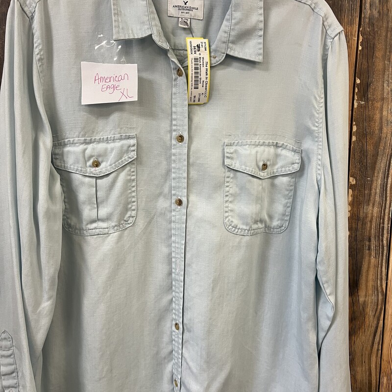 Blue American Shirt, Size: Xl