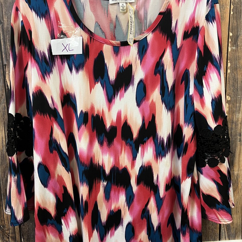 Black Pink Top, Size: XL