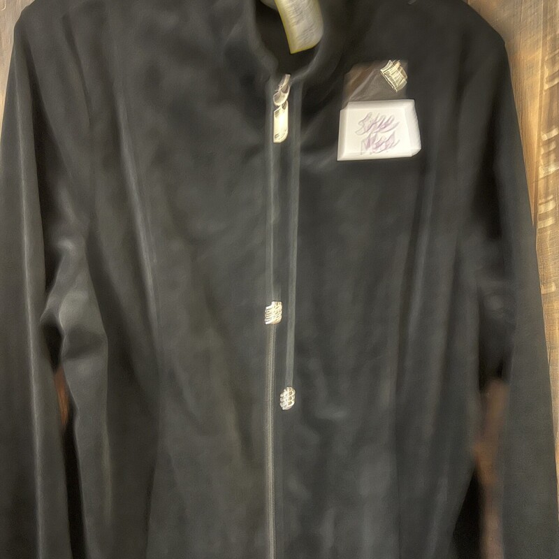 Black Velour Jacket, Size: M