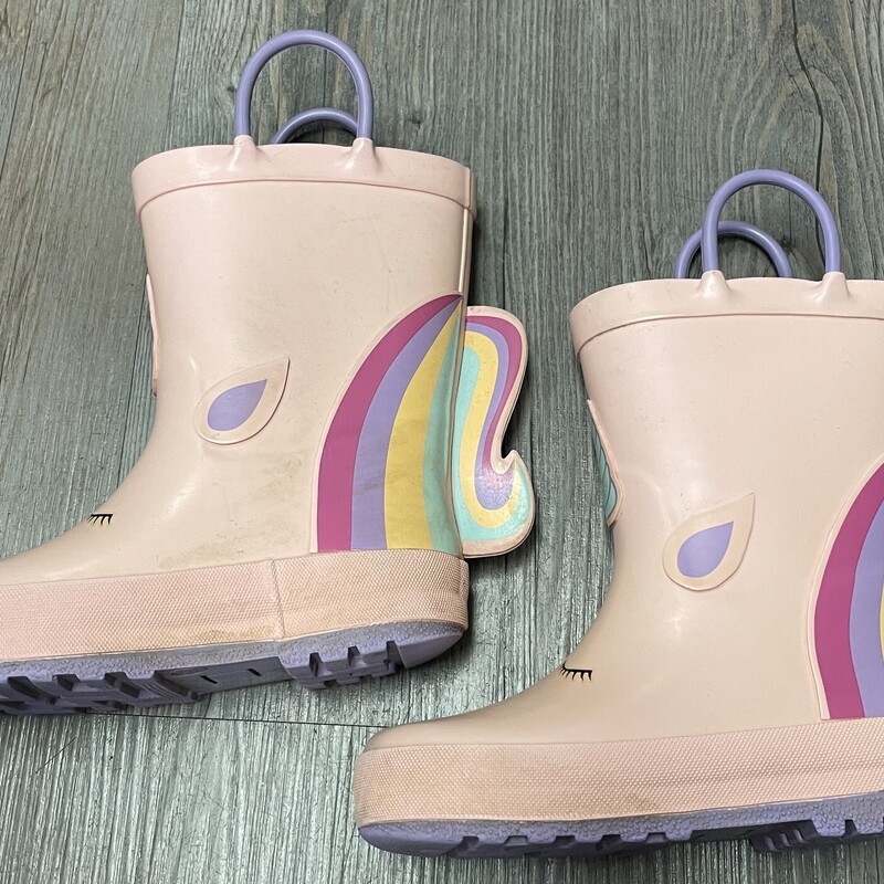 Joe Fresh Lined Rain Boot, Unicorn, Size: 9T