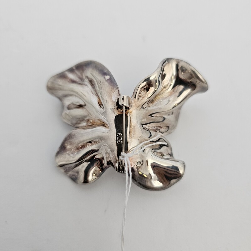 Sterling Butterfly, Silver, Size: Large