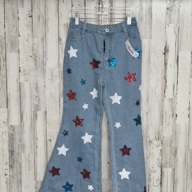 10 Sequin Star Denim Flar