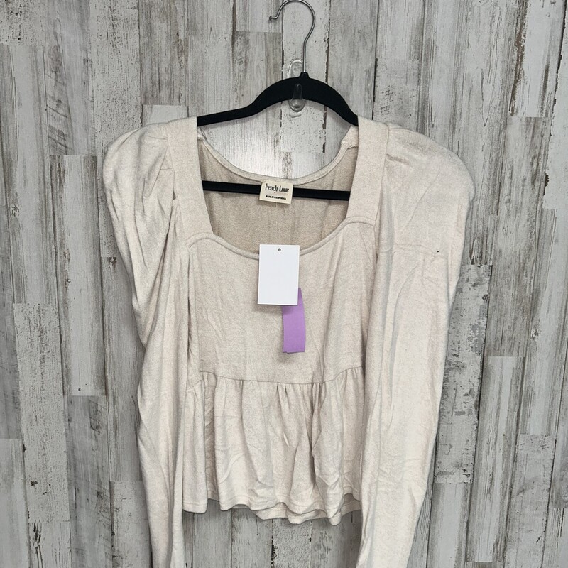 NEW S Tan Knit Top