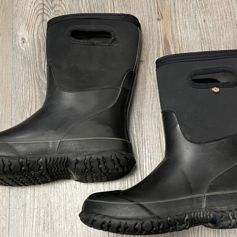 Winter Boots, Black, Size: 3Y