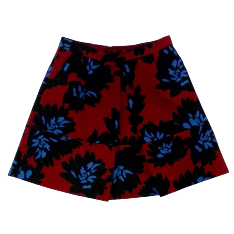 Skirt (Red/Flowers)