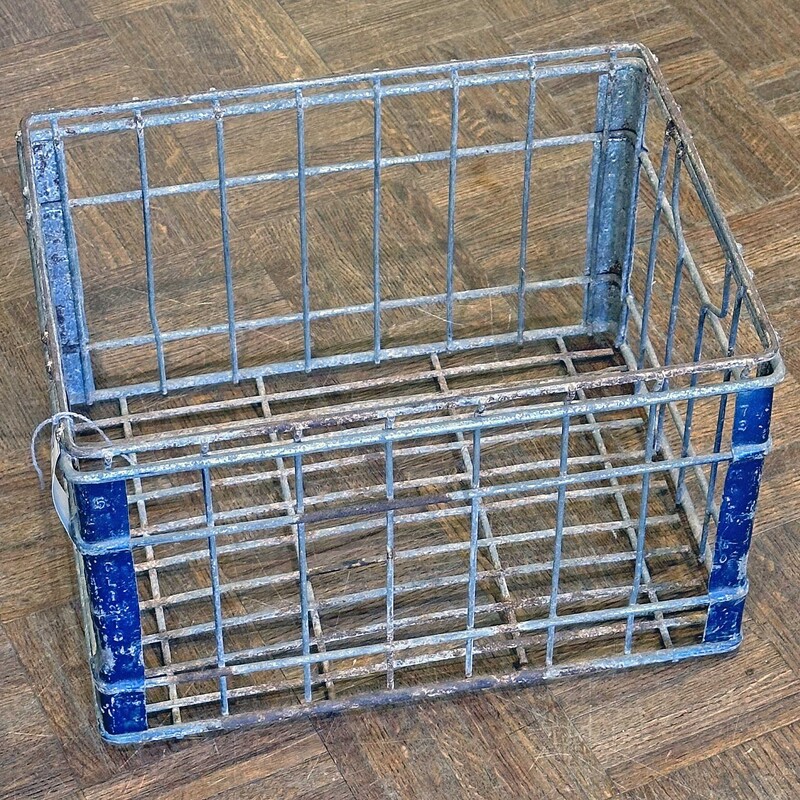 Clinton Milk Co Metal Crate