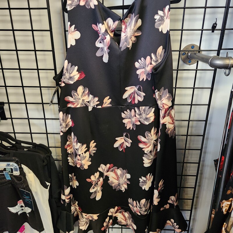 In Every Story... Dress, Blk/flo, Size: 5X