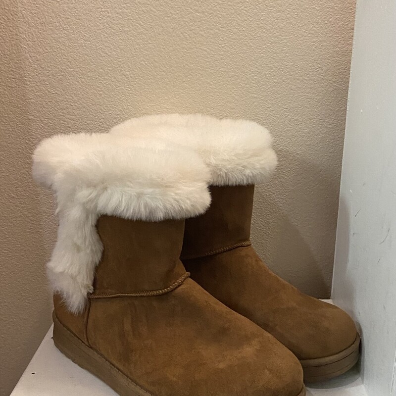 Chsnut Faux Fur Boot