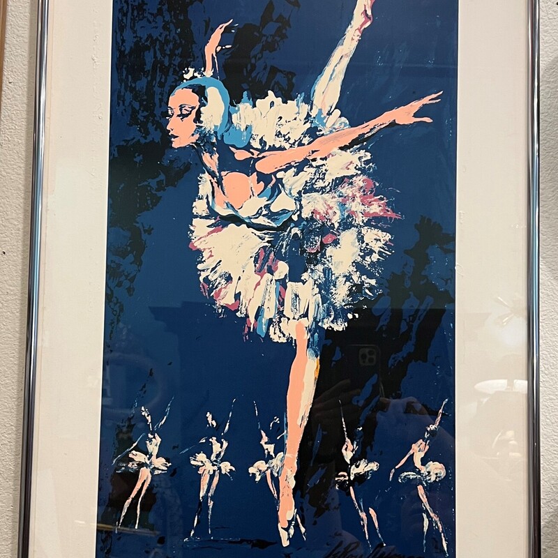 Leroy Neiman Ballet Dance, Litho, Framed
25in x 38in