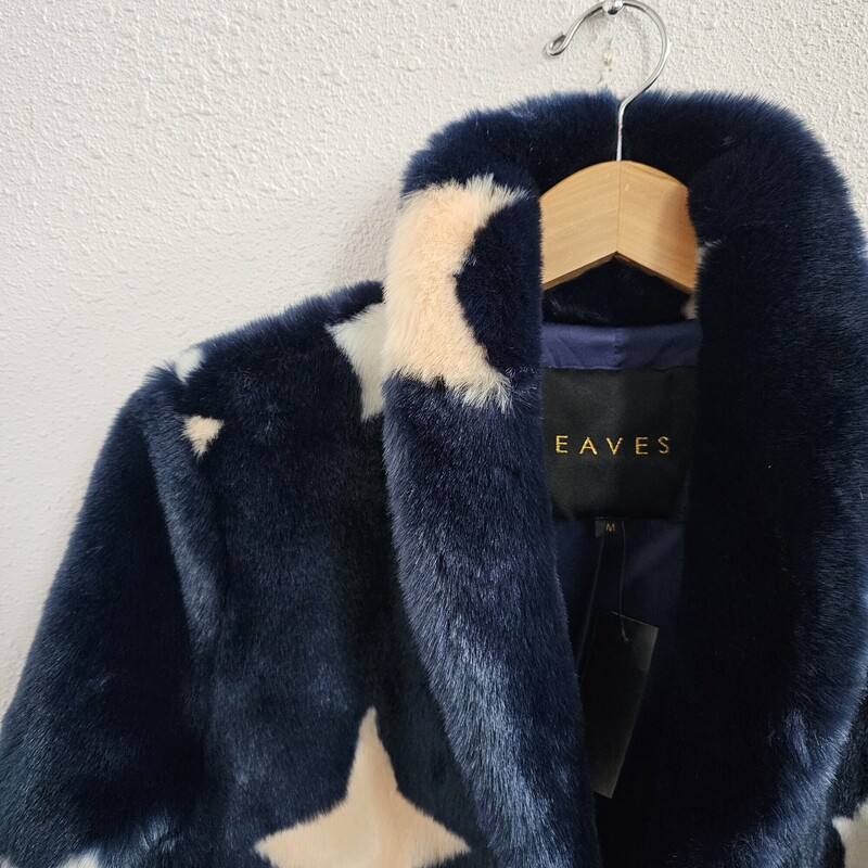 Eaves Faux Fur, Teal/crm, Size: Medium