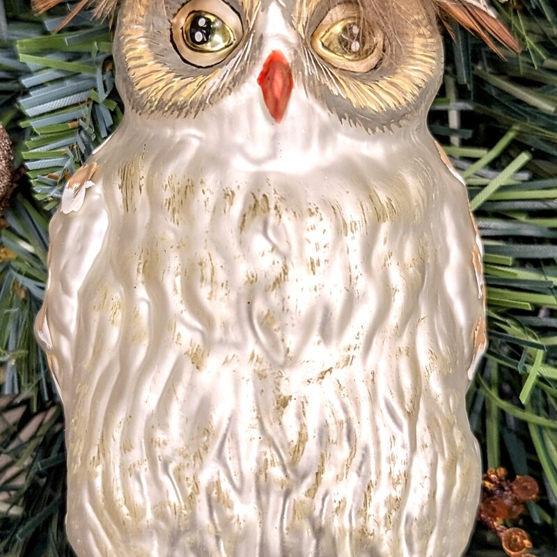 Feather Owl Ornament