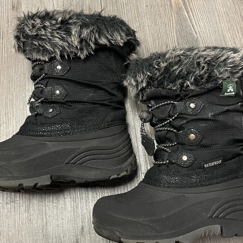 Kamik Winter Boots, Black Size: 12Y