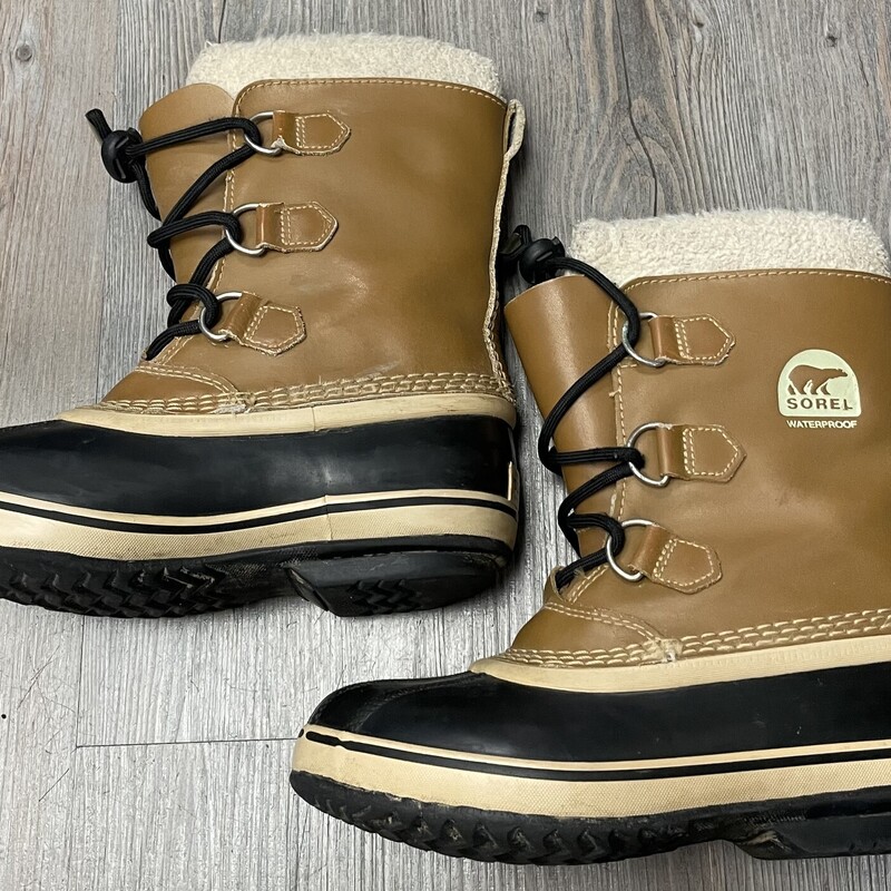 Sorel Winter Boots, Brown, Size: 3Y