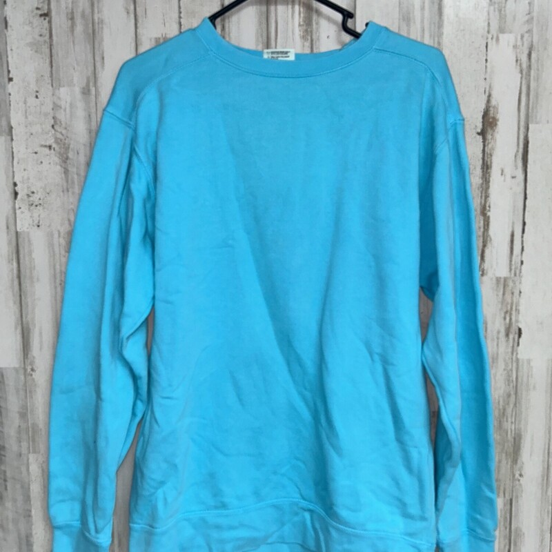 S Aqua Blue Sweatshirt, Blue, Size: Ladies S