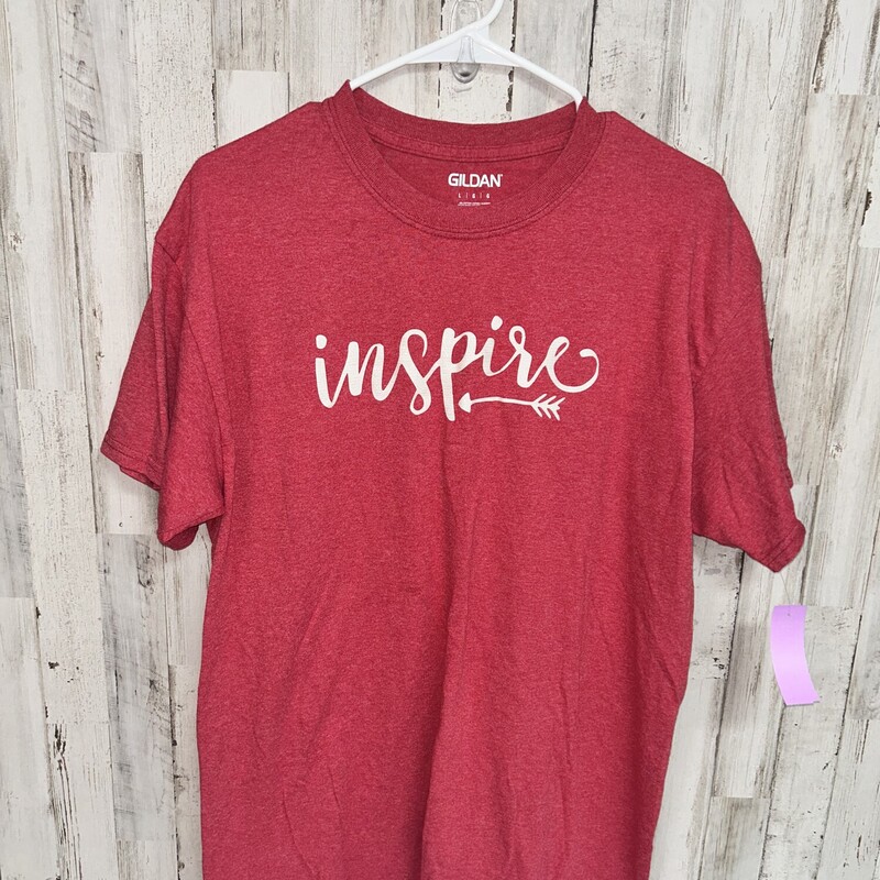 L Red Inspire Tee