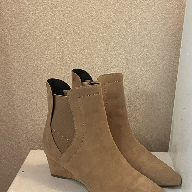 Tan Suede Bootie