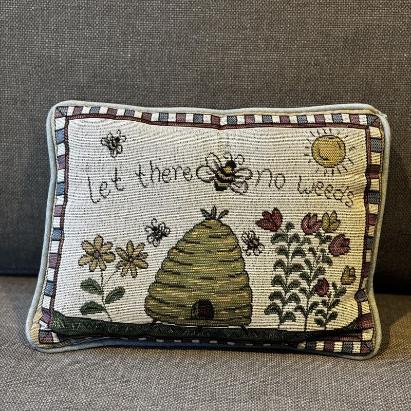 Bee No Weeds Pillow