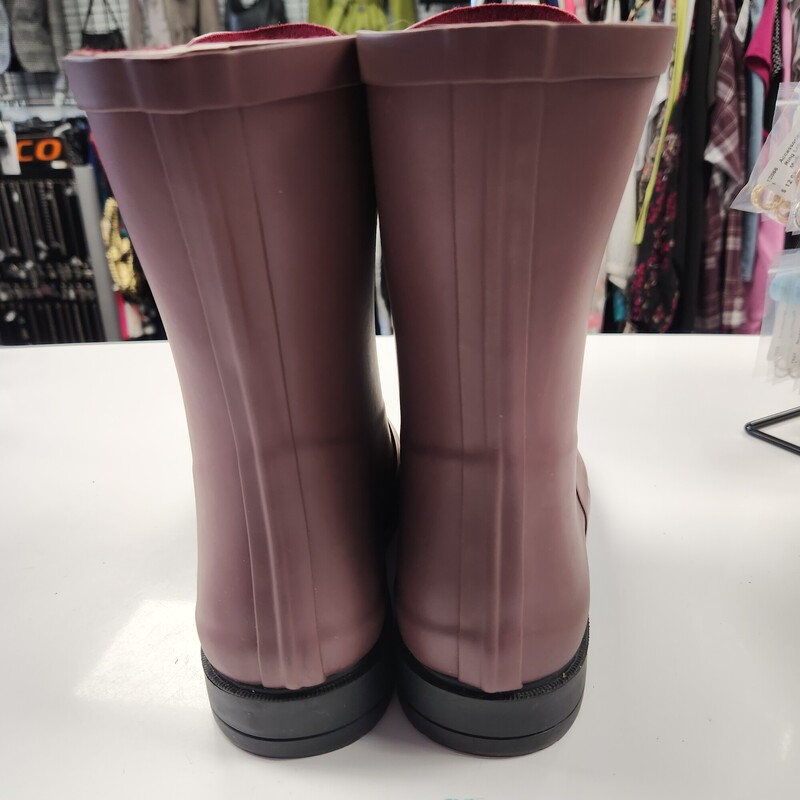 Penningtons Rainboot, Burgundy, Size: 11WW