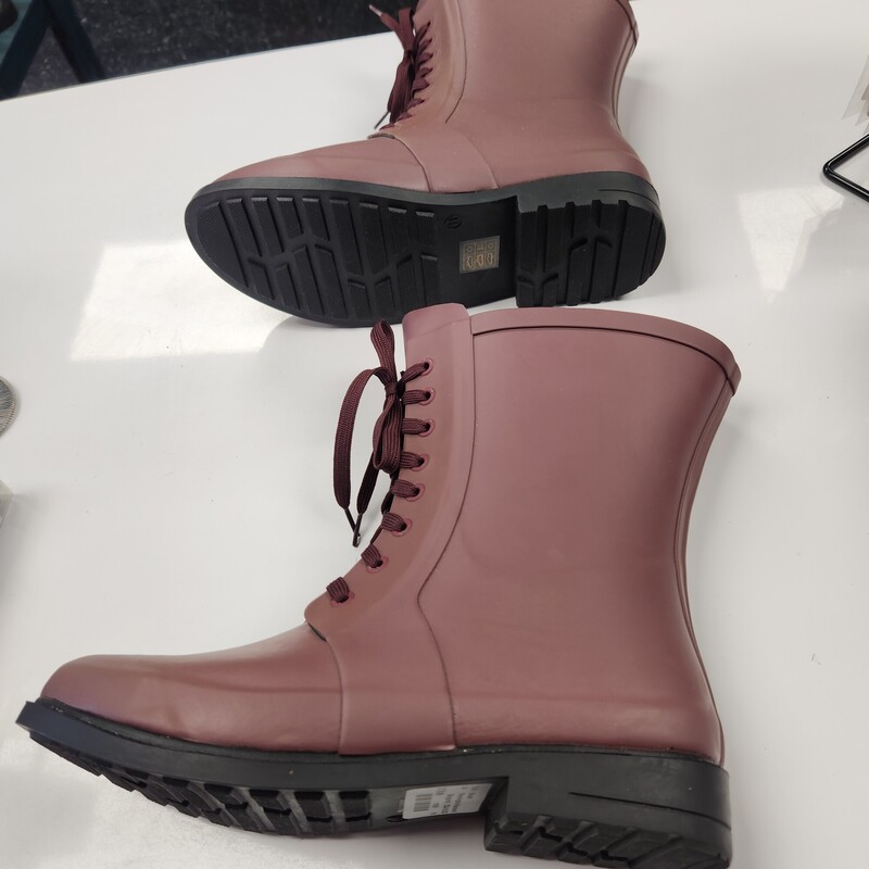 Penningtons Rainboot, Burgundy, Size: 11WW