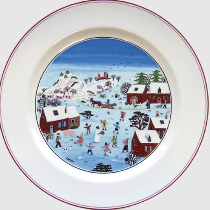 S4 Villeroy & Boch Naif Christmas Dinner Plates
White Red Blue Green Brown
Size: 10.5Diam