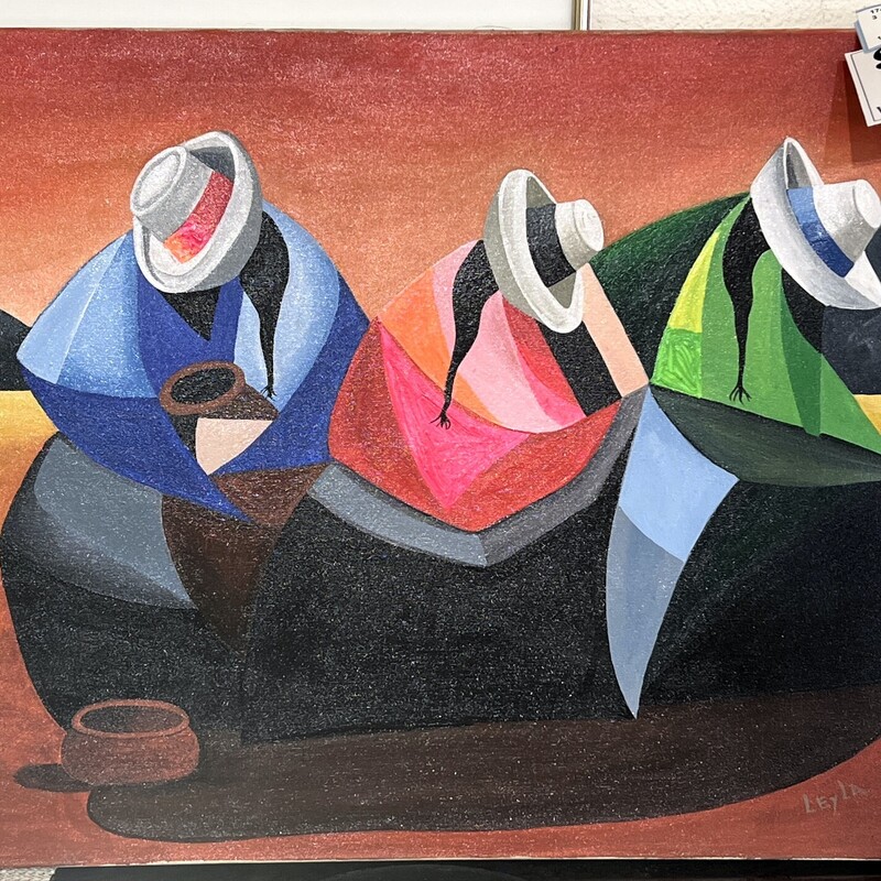 Painting Peruvian 3people