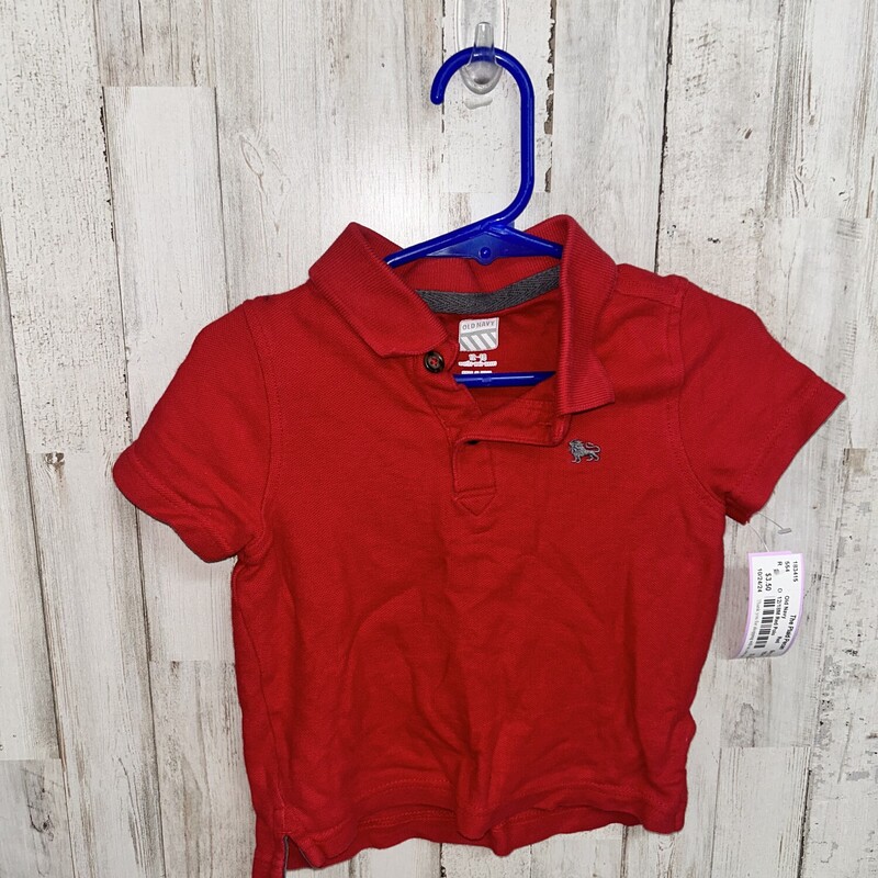 12/18M Red Polo, Red, Size: Boy 12-24m