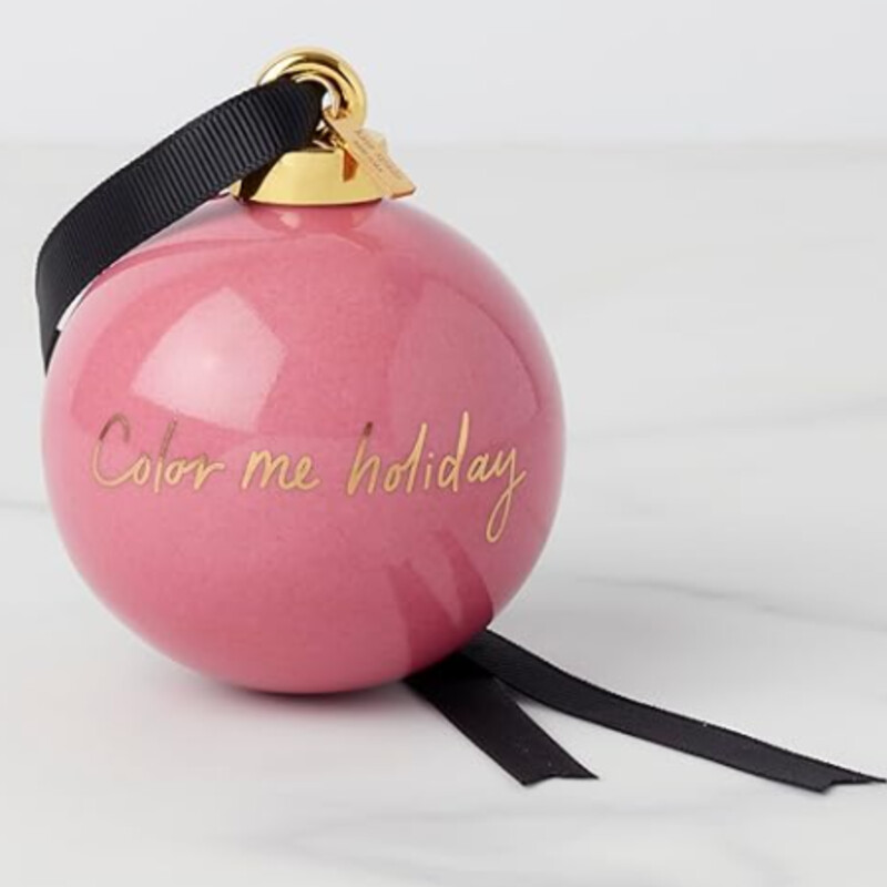 Kate Spade Lenox Color Me Holiday Ornament
Pink Gold
Size: Small