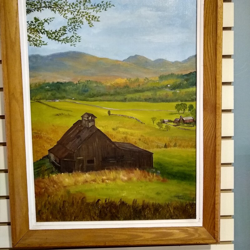 Framed Country Landscape

Nicely framed painting on canvas of a country landscape.  Signed by Charlotte Muocett

Size: 22 in wide X 28 in high