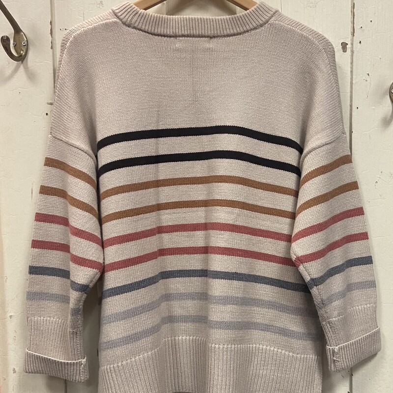 Crm/br/gy/p Strp Sweater<br />
Crm/B/Gy<br />
Size: 1X