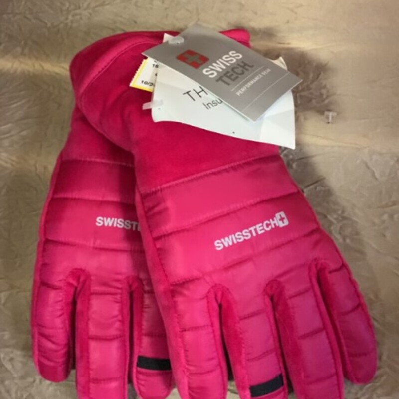 Pink Swiss Tech Gloves, Size: L/XL