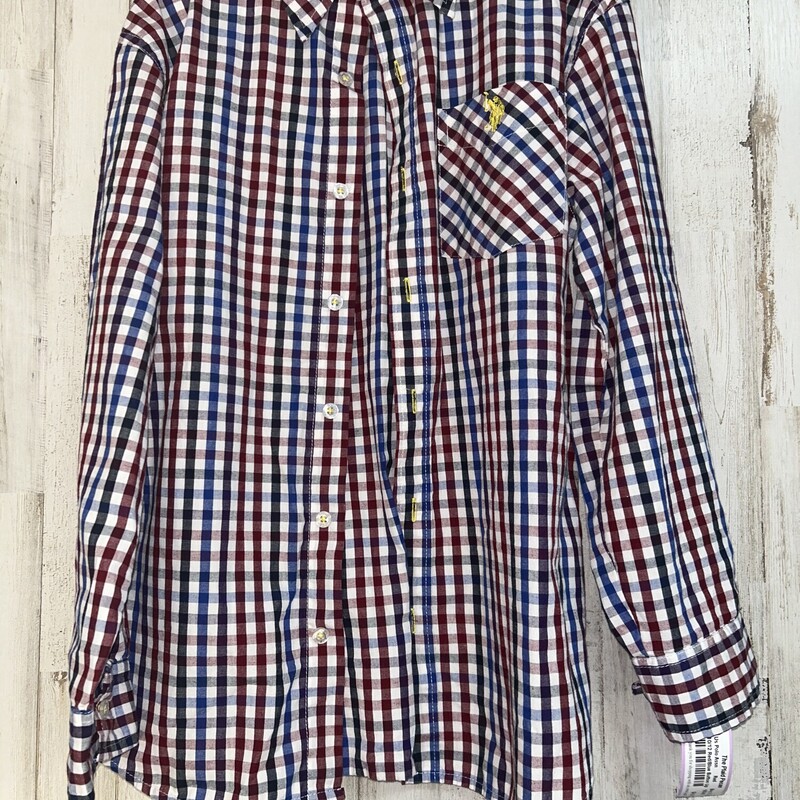 10/12 Red/Blue Button Up