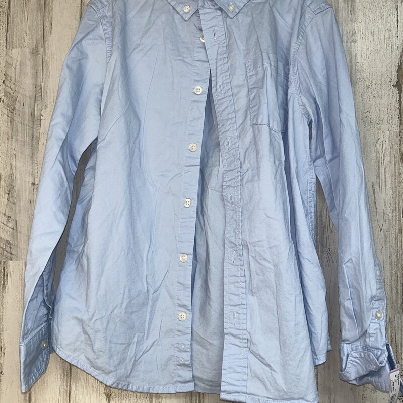 10/12 Lt Blue Button Up, Blue, Size: Boy 10 Up