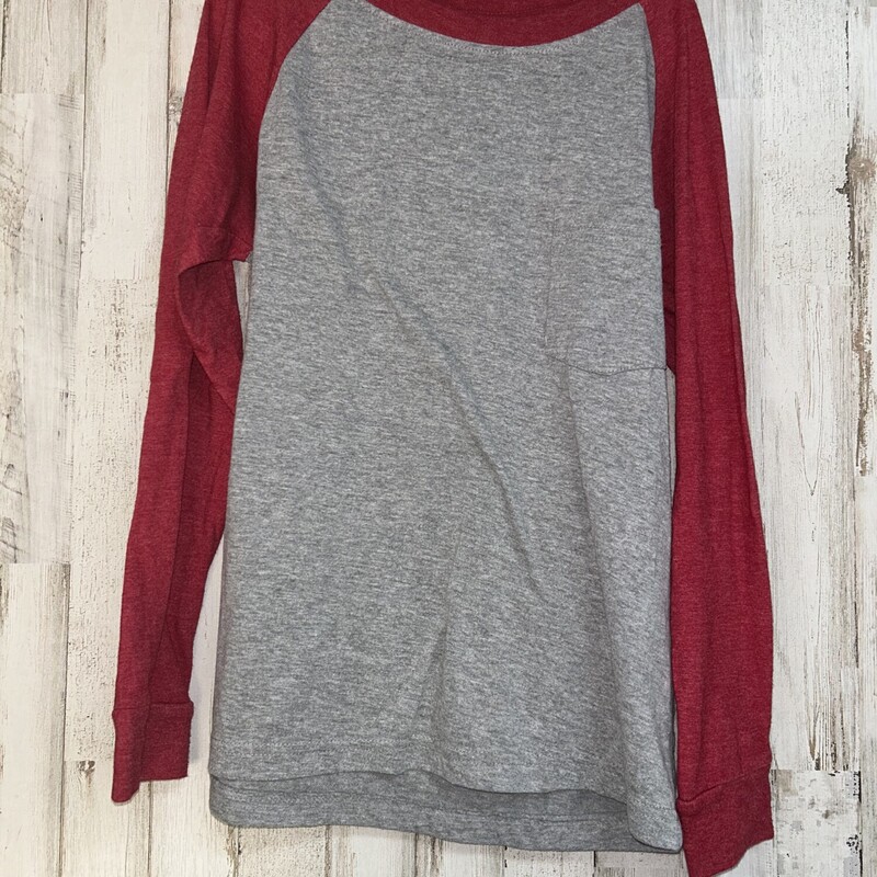 12/14 Grey Pocket Raglan