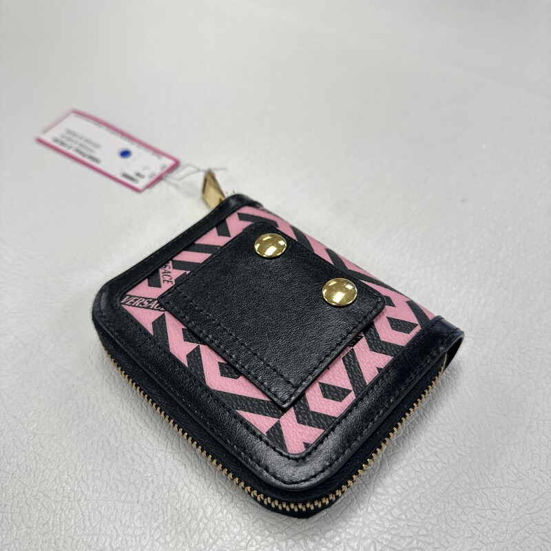 Versace Zip Coin Purse, Pink
Size: 4.5x4