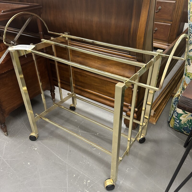 Extendable Brass TV Stand, Mid Century
Size: 29x31x16