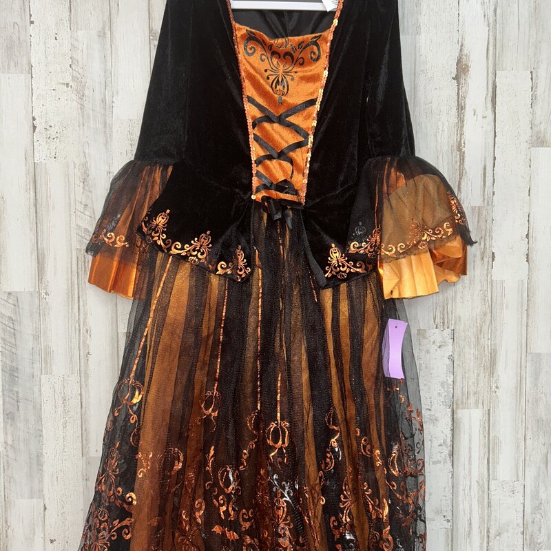 7/8 Orange Halloween Dres