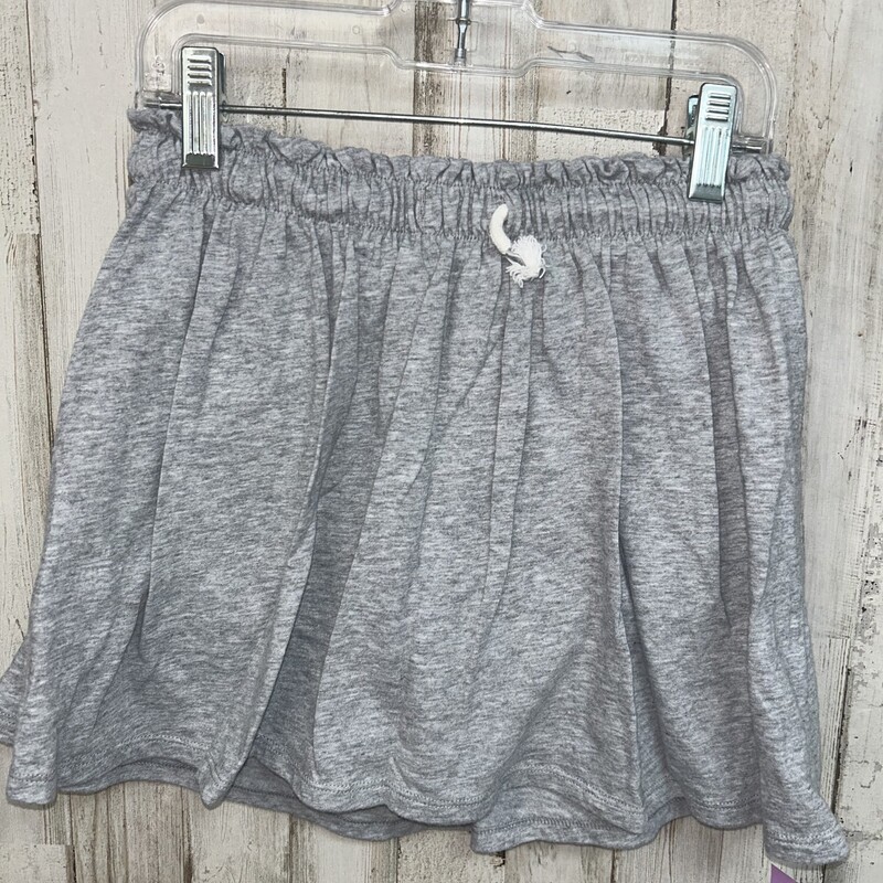 8 Grey Cotton Skort