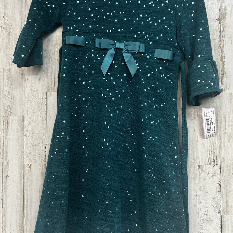 10 Teal Knit Tie Dress