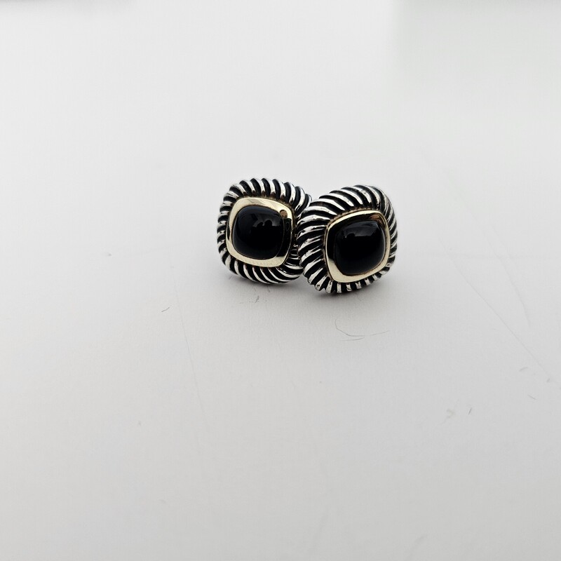 David Yurman Onyx Albion, 14k/925, Size: Studs